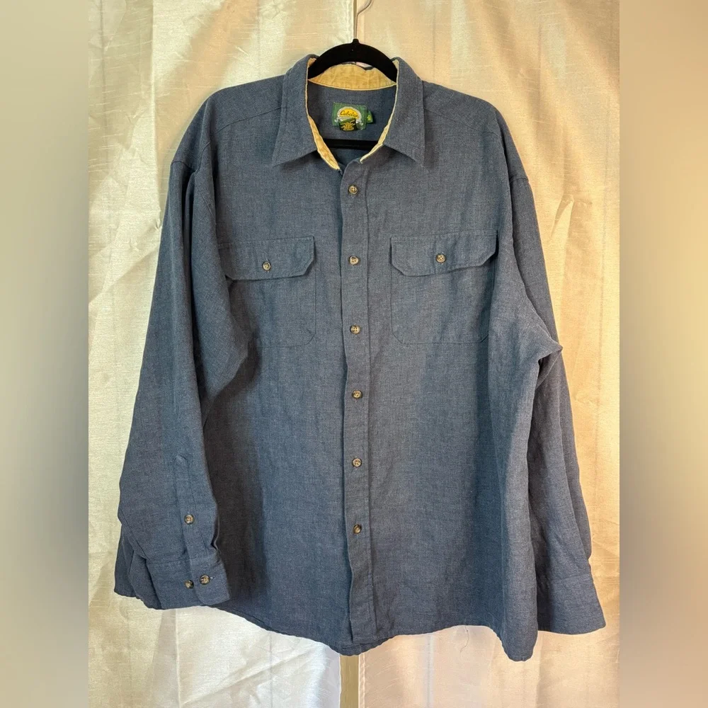 Blue Button-Up Shirt - Picture 2 of 6